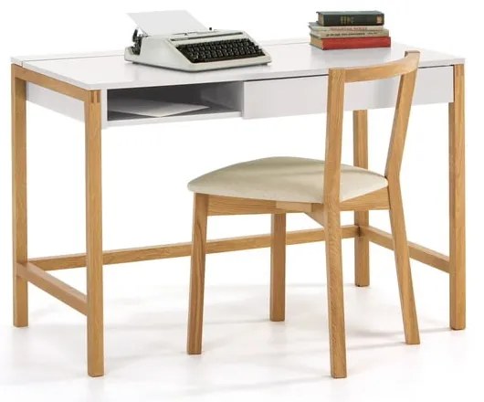 Pracovný stôl s bielou doskou Woodman NorthGate