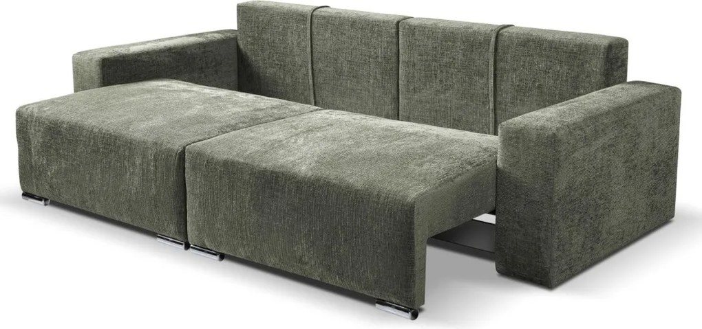 Rozkladacia pohovka Anafi, machovo - zelená látka