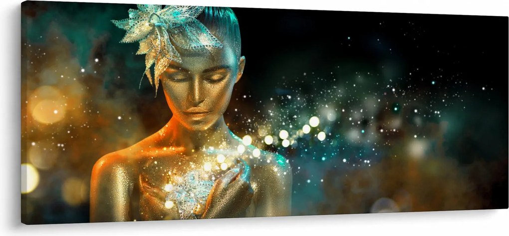 Obraz zlatej víly (120x50 cm)