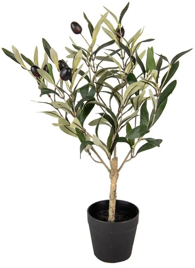 Dekorácia umelý olivovník s olivami - 15*15*50 cm