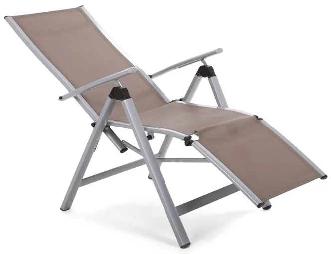 Primažidle.cz Ležadlo Ibiza Relax, strieborná/taupe