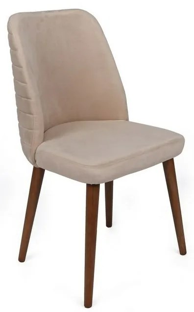 Súrpava jedálenských stoličiek Tutku Cream and Walnut, 2 ks