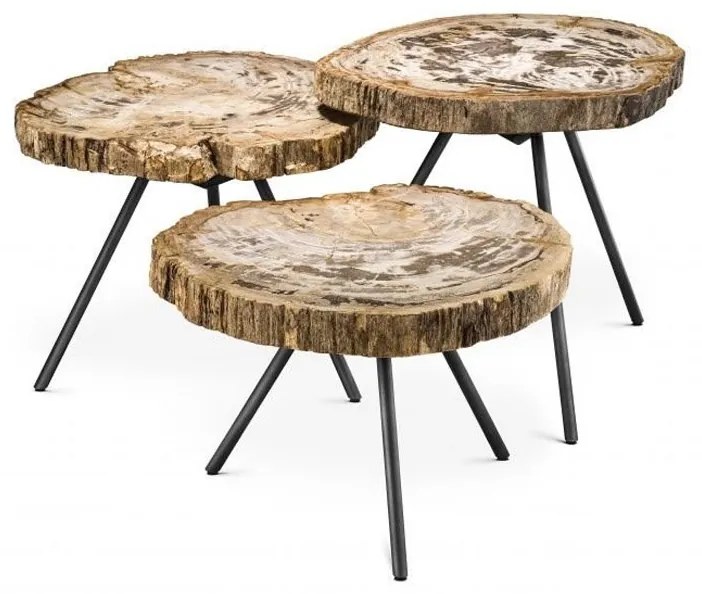 Konferenčný stolík De Soto / set 3 ks 50-70 × 50-70 × 50 cm / 43 cm / 36 cm EICHHOLTZ