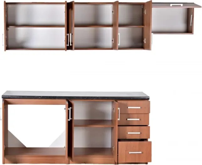 Kuchynská linka Monika 180/240, dub sonoma