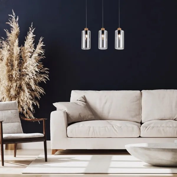 Rabalux 72123 - Luster na lanku TANNO 3xE27/25W/230V