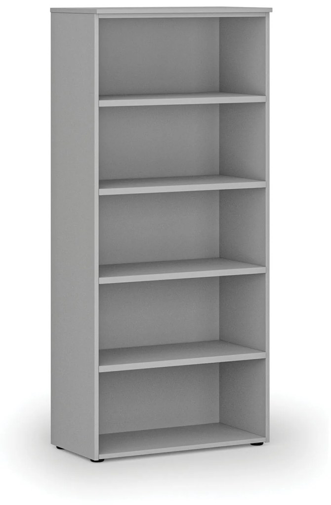 Kancelársky regál PRIMO GRAY, 1781 x 800 x 420 mm, sivá