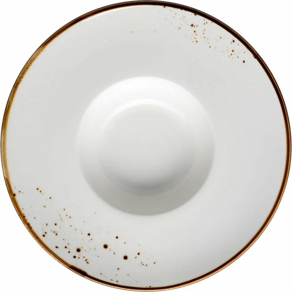 Mäser Gurmánsky tanier Pintar White hnedé bodky 26cm