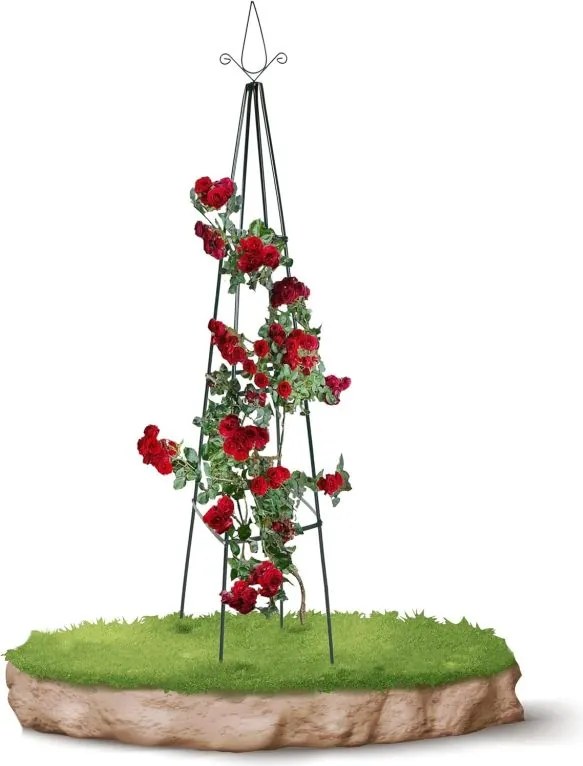 Kovová opora pre popínavé rastliny 195 cm, sada 2 ks