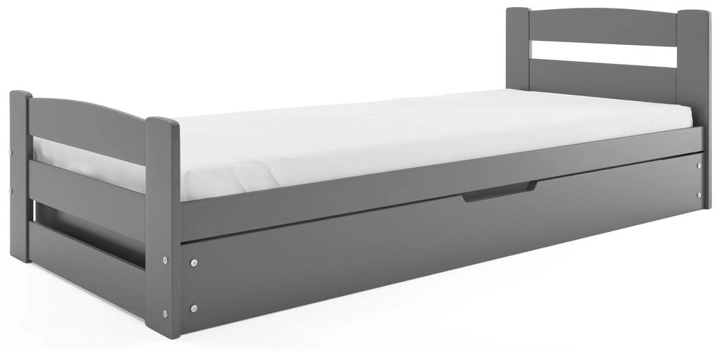 Vyklápacia posteľ ERNIE - 200x90cm GRAFIT