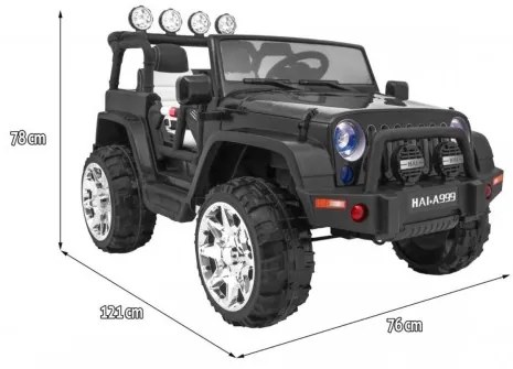 Elektrické autíčko MASTER 4x4 Ramiz - čierne