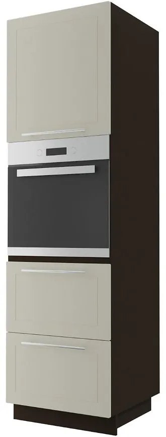 Kuchynská skrinka D14RU/2E - 356 Quantum vanilla mat/lava