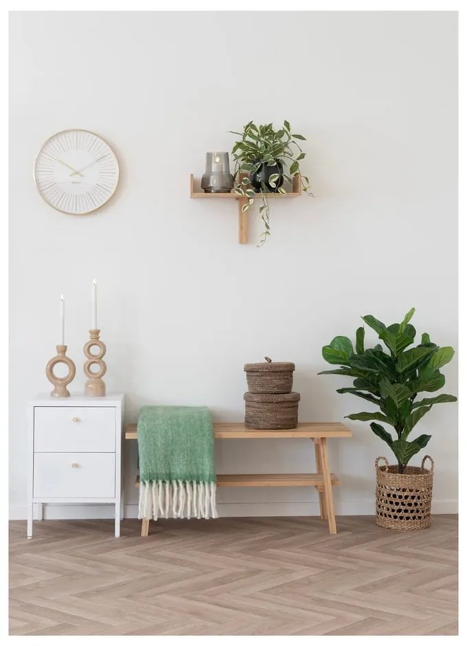 Zelená deka s prímesou vlny 130x170 cm Carmel – House Nordic