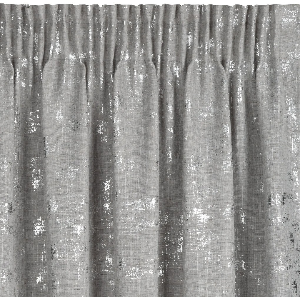 ZÁVES NA PÁSKE INES 140X270 CM STRIEBORNÁ