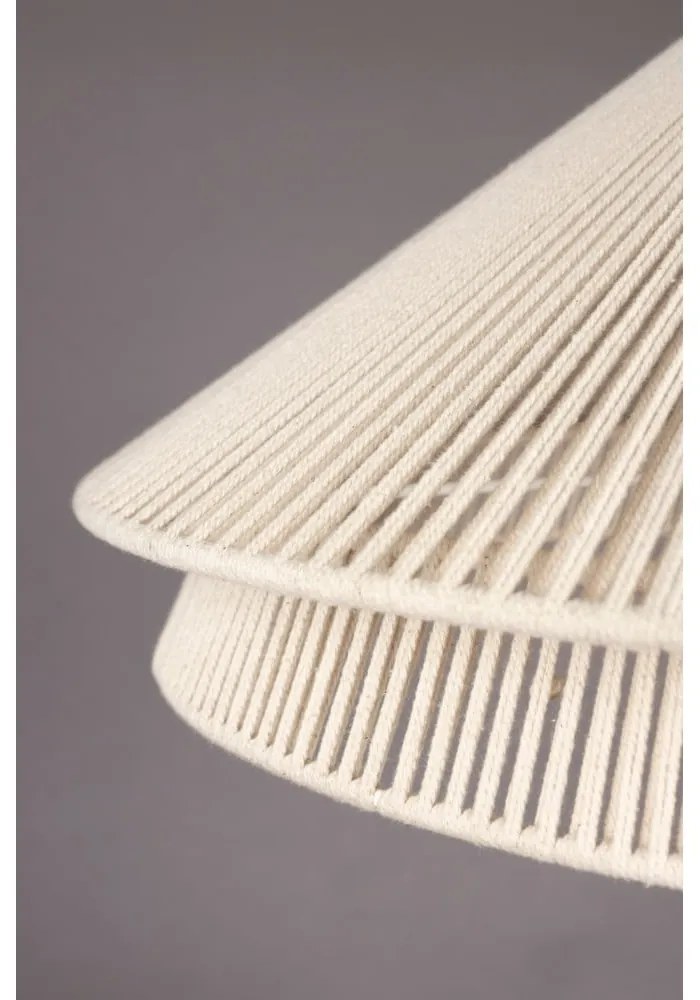 Čierno-biela stolová lampa s textilným tienidlom (výška 62 cm) Elon – Dutchbone