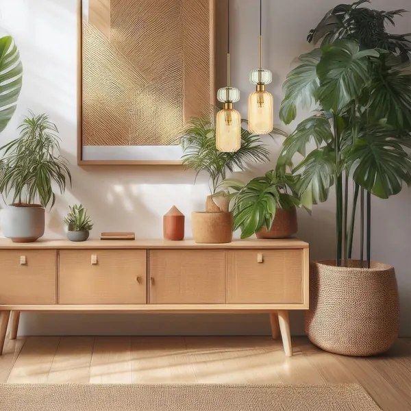 Luster na lanku MOLLY 1xE14/40W/230V pr. 12 cm zlatá/oranžová/zelená