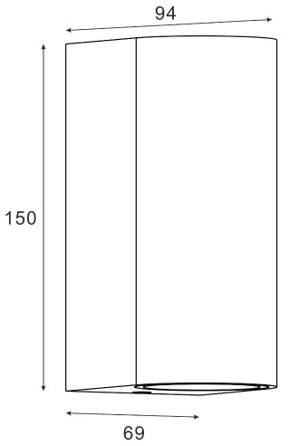 Zuma Line SJ20210-2W- Vonkajšie nást.svítidlo HARMONIA 2xGU10/35W/230V IP44 čierna