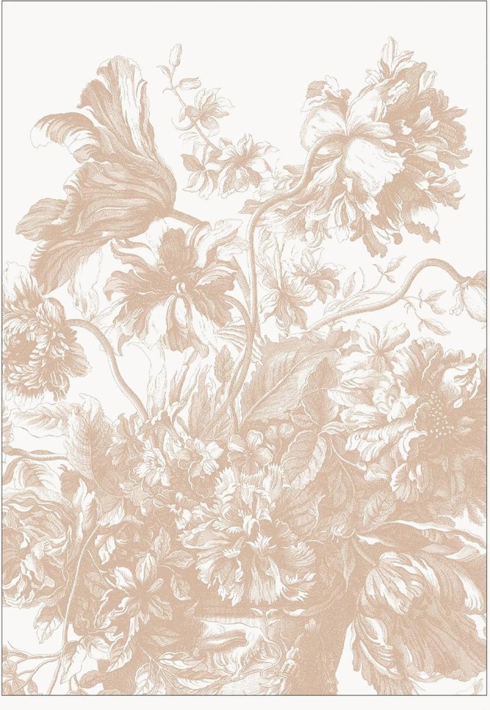 Vliesová tapeta Engraved Flowes