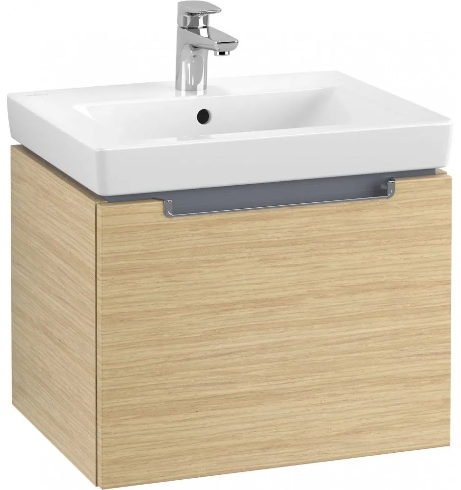 VILLEROY &amp; BOCH Subway 2.0 závesná skrinka pod umývadlo, 1 zásuvka, 537 x 423 x 420 mm, Nordic Oak, A68610VJ