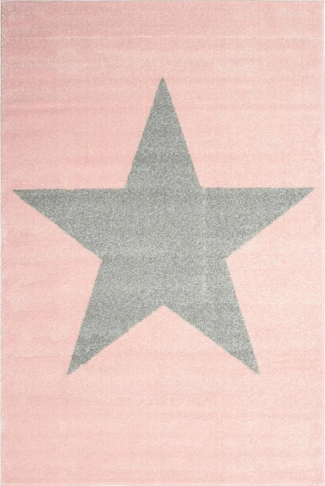 Detský kusový koberec Hviezda ružový, Velikosti 120x170cm