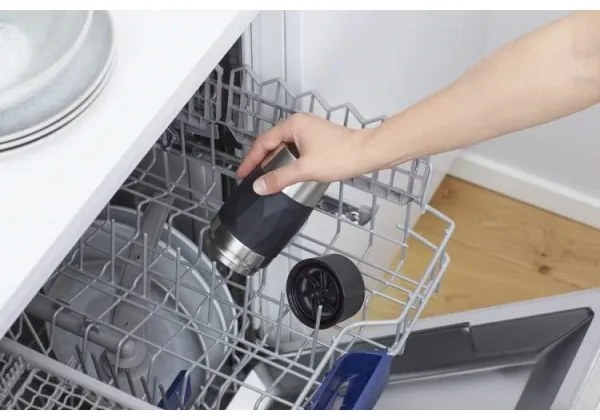 Tefal - Termohrnček 300 ml COMPACT MUG nerez/čierna