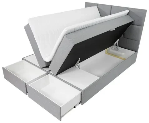 Kontinentálna posteľ Hudson Lux 2, Rozmer postele: 140x200, Farby: Muna 14