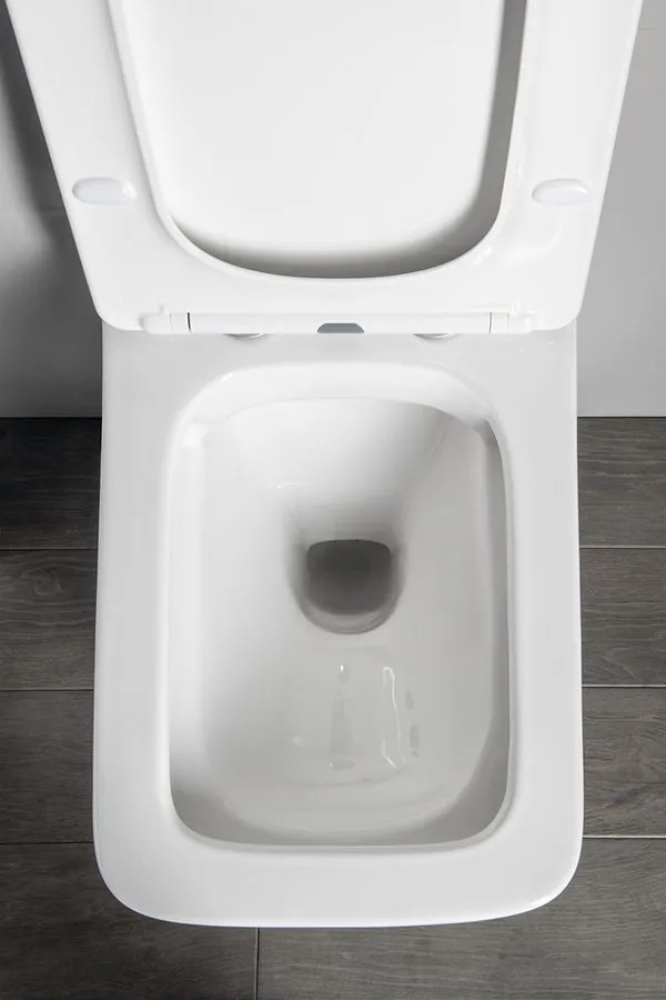 Sapho Sapho, PORTO závesná WC misa, Rimless, 36x52 cm, biela
