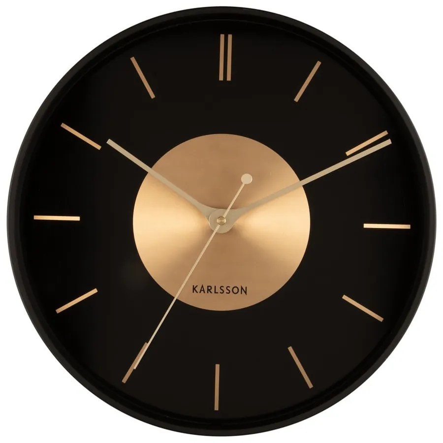 Nástenné hodiny ø 35 cm Gold Disc – Karlsson