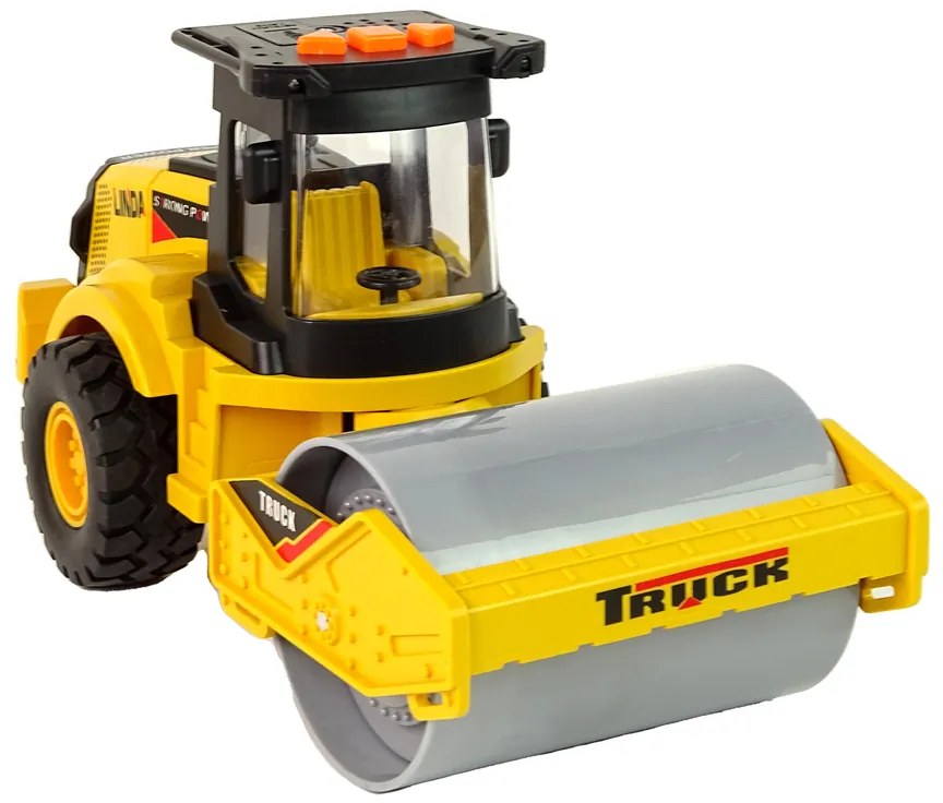 Lean Toys Stavebné vozidlo – žltý Valec na trecí pohon