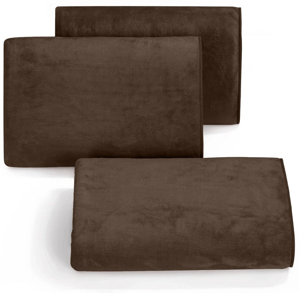 RÝCHLOSCHNÚCI UTERÁK Z MIKROVLÁKNA AMY10 70X140 CM HNEDÁ
