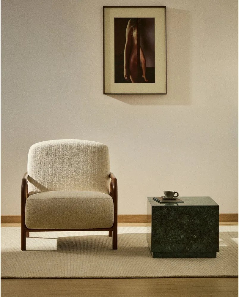 Béžové ženilkové kreslo Sylo – Kave Home