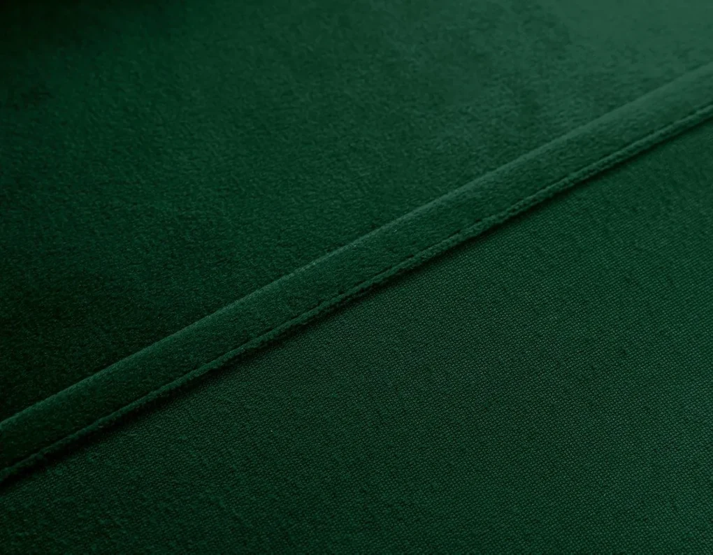 Tmavě zelený zatemňovací závěs VELVET 140x250 cm Zavesenie: Kovové krúžky
