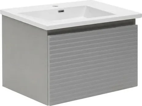 Kúpeľňová skrinka s umývadlom Naturel Savona 78x43x44,8 cm v šedej farbe mat SAVONA80GMU3WMA