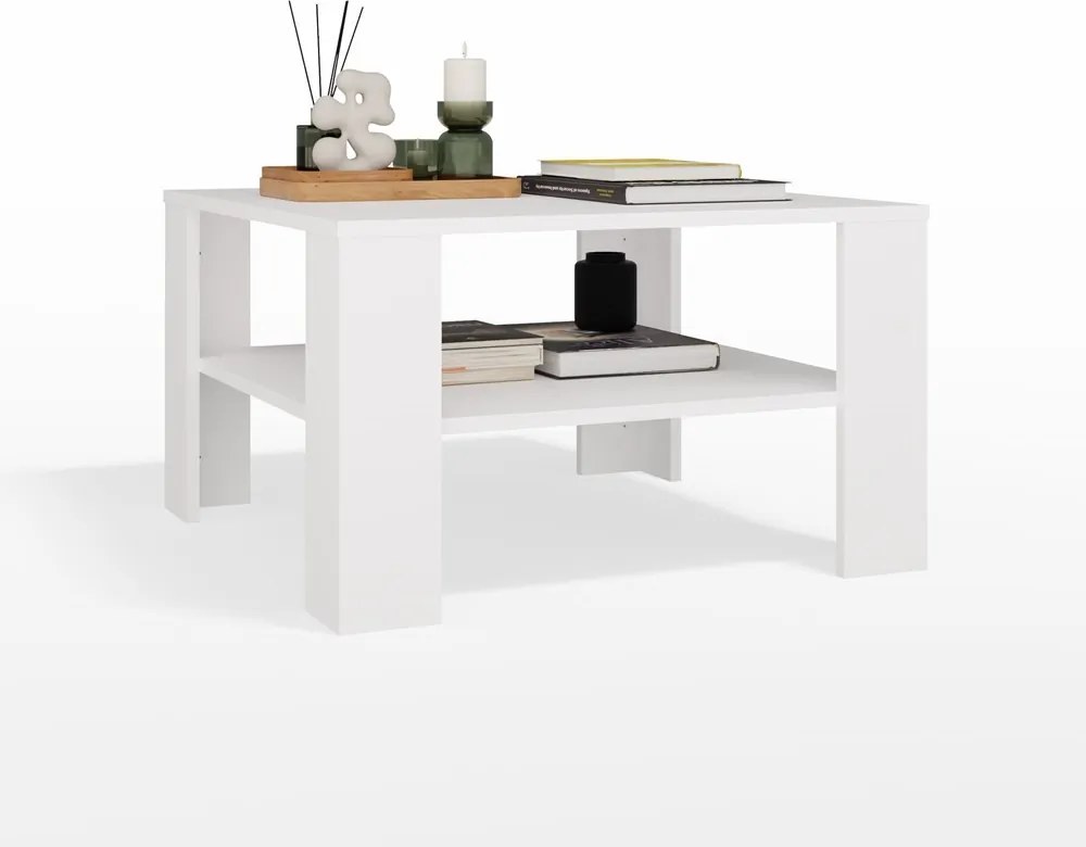 Konferenční stolek Square 68 cm bílý
