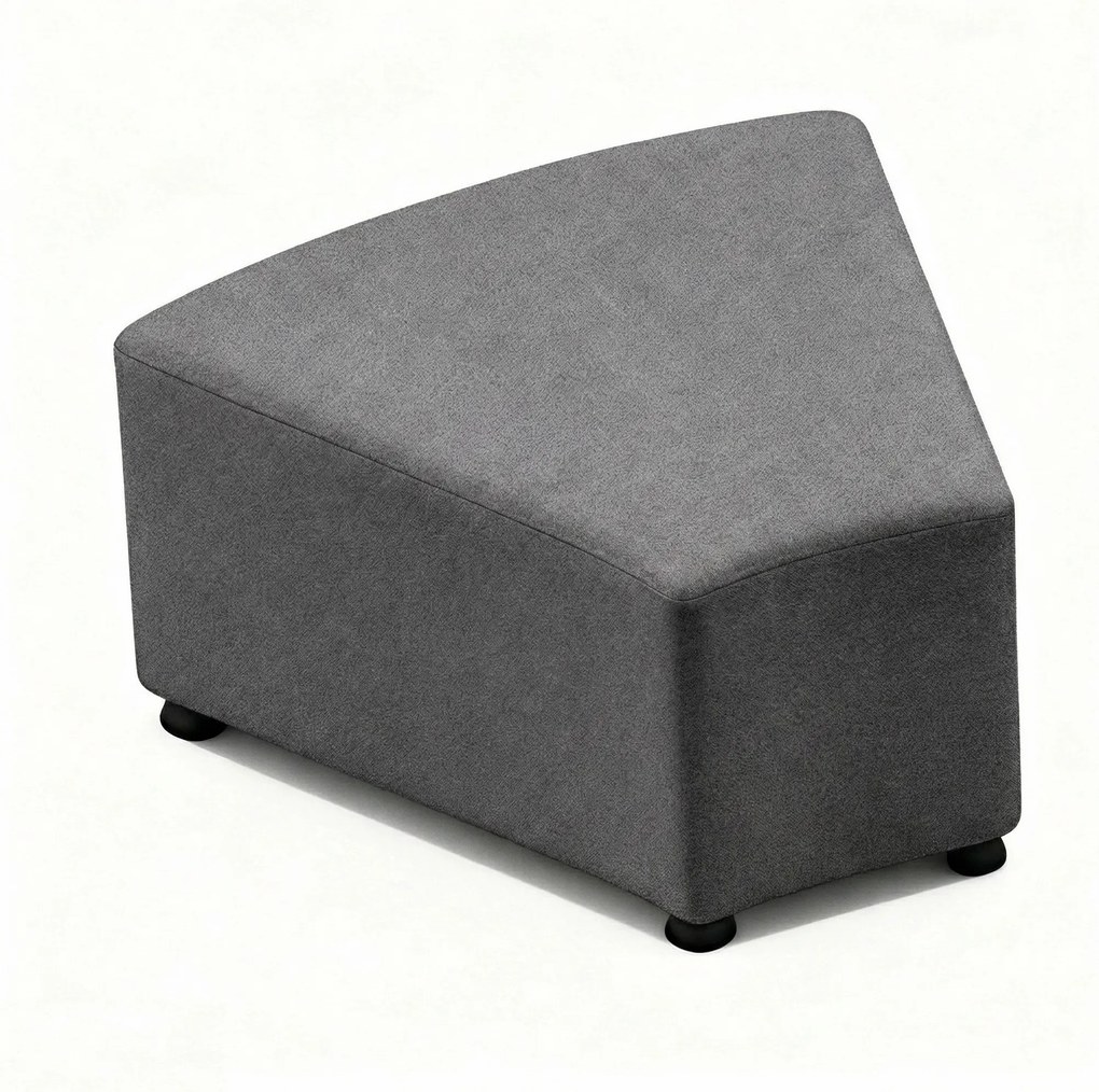 Sedačka LEA, trojuholník, tmavo sivá