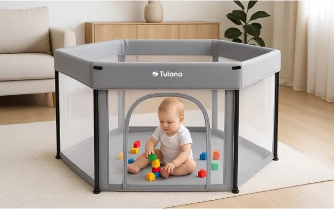 Detská ohrádka Cozy 30 sivá