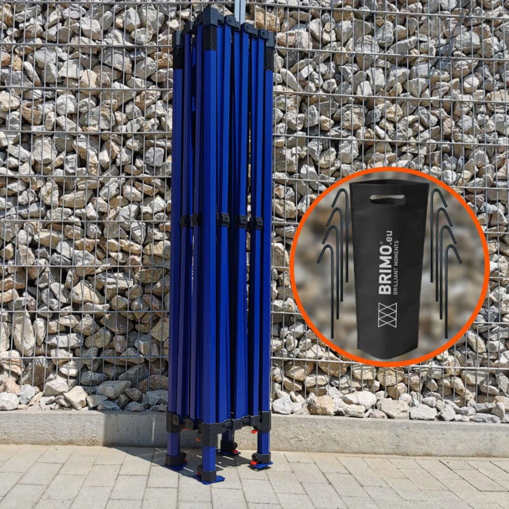 BRIMO Párty Stánky 3x4,5 m s 3 Stenami | Rýchle Rozloženie, 12.5 m² - s 3 stenami - Zelená 23