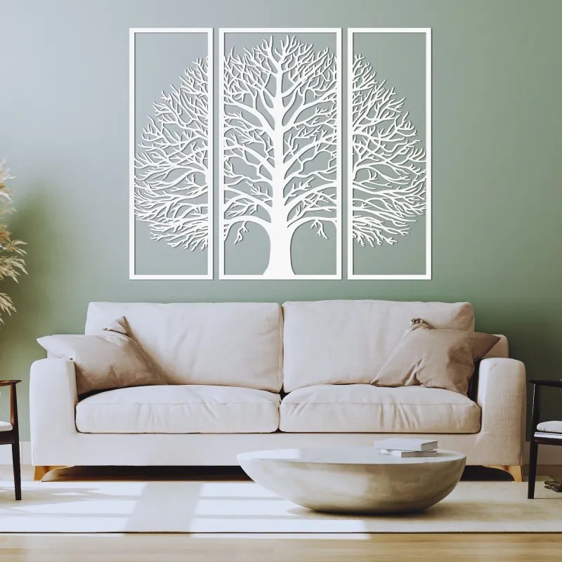Drevený obraz Strom života, 3-dielny drevený obraz | SENTOP HDF0179-akcia20