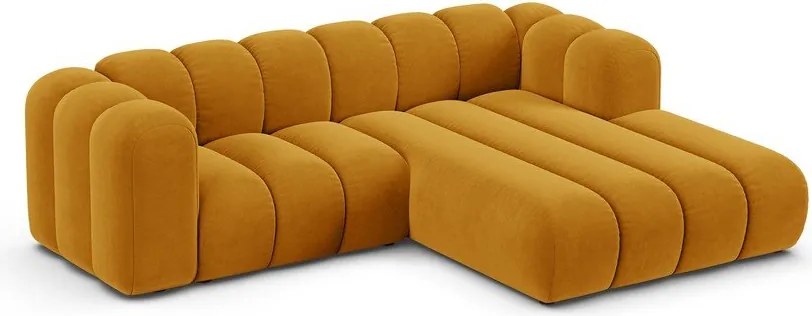 Žltá rohová pohovka (pravý roh) Lupine – Micadoni Home