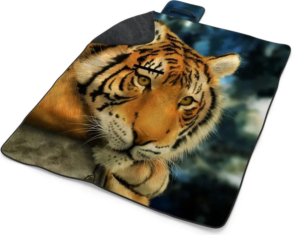 Sablio Plážová deka Tiger: 200x140 cm