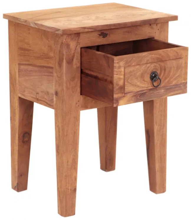 Odkladací stolík Jali 45x60x35 z indického masívu palisander Svetlomedová