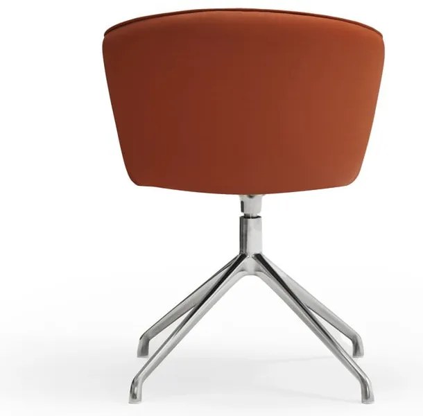 Oranžové čalúnené jedálenské kreslá v súprave 2 ks Add – Teulat