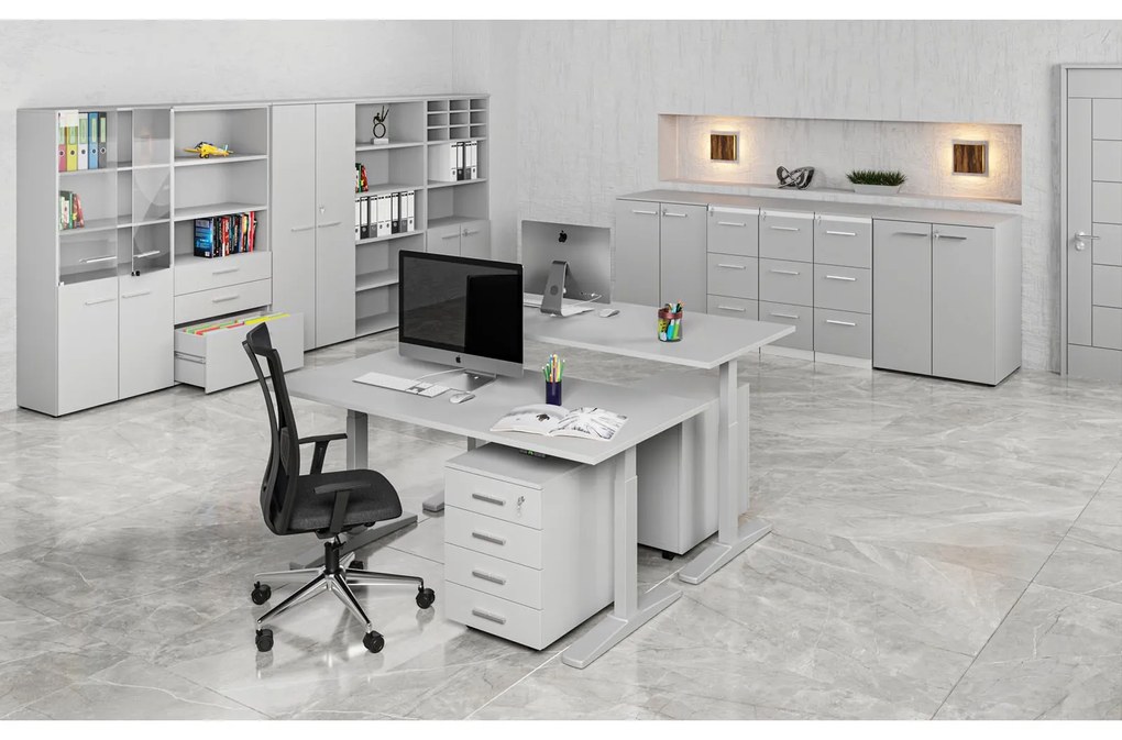 Skriňa so zasúvacími dverami PRIMO GRAY, 1781 x 800 x 420 mm, sivá