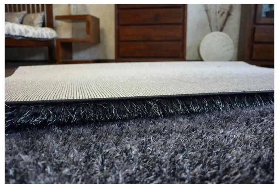 Luxusný kusový koberec Shaggy Ben sivý 120x170cm
