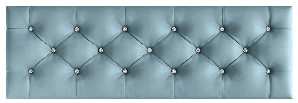 Lavica CHESTERFIELD 100x40 cm Modrá