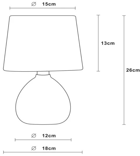 Lucide 47506/81/38 - Stolná lampa RAMZI 1xE14/40W/230V