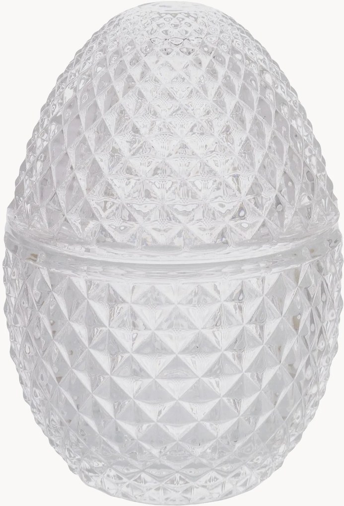 Sklenená veľkonočná úložná dóza Eggie