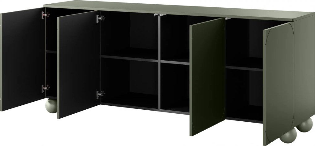 Komoda Sonatia II 200 cm - olivová