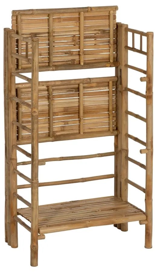 Bambusový regál v prírodnej farbe 61x104x34 cm Manali – Ixia