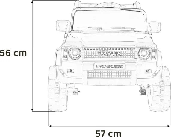 Elektrické autíčko Toyota Land Cruiser PRADO červené