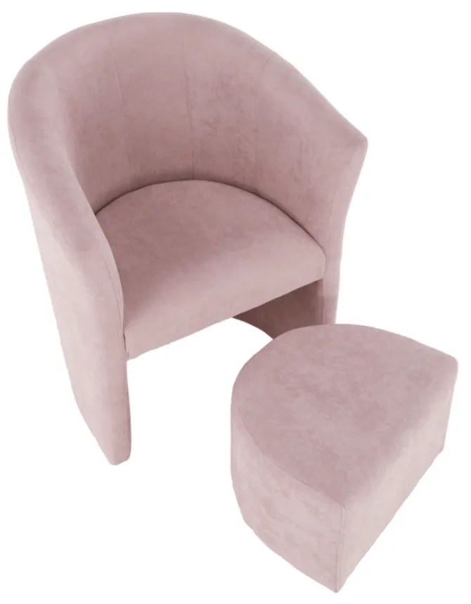 Kreslo s taburetom ROSE Tempo Kondela